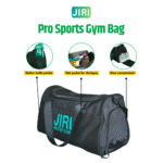 Jiri Pro Sports Gym Bag for Men and Women, Black - Image 2