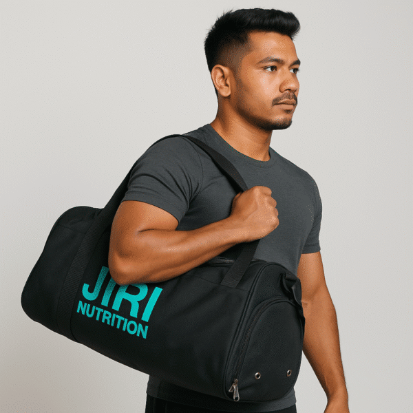Jiri Pro Sports Gym Bag for Men and Women, Black - Image 6