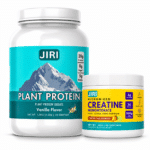 Dashain Combo Offer -  Zero Sugar Plant Protein 1kg Vanilla + Creatine 100g Tropical Mango